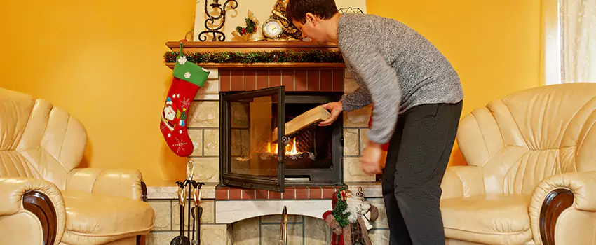 Rusted Metal Fireplace Restoration in Lebanon, Oregon