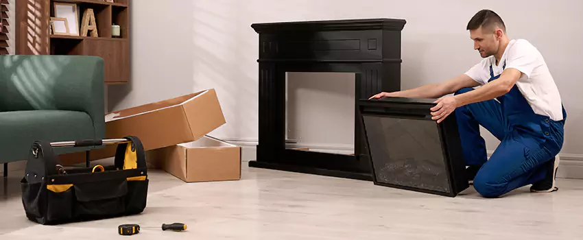 Old Rusted Metal Fireplace Repair And Replacement in Lebanon, OR