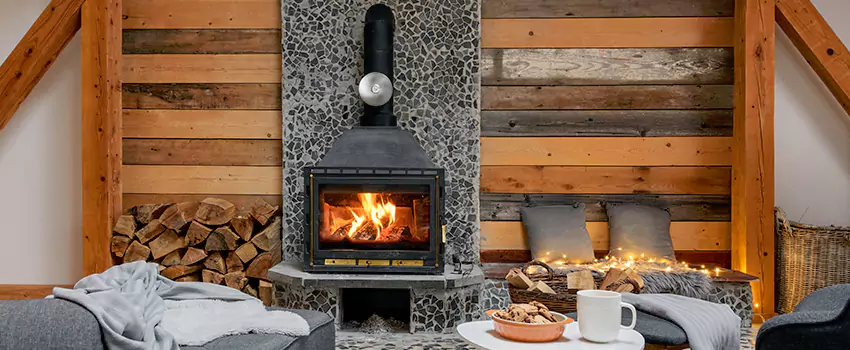 Thelin Hearth Products Direct Vent Gas Stove Fireplace Inspection in Lebanon, Oregon